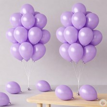 Joyane Metalik Lavanta Balon 20 Adet 11" 28CM Parti ve Doğum Günü Balonu
