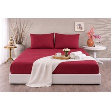 Vionetta Ranforce %100 Pamuk Lastikli Çarşaf Takımı | 160X200+30 cm | 2 Adet 50X70 Yastık Kılıfı