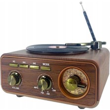 Şarjlı Retro Radyo USB Sd Fm Bluetooth ile Dinlemenin Keyfi