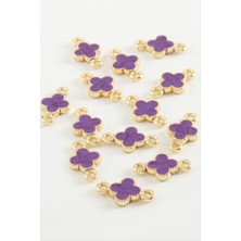 LTG Nova Çiçek Çift Kulplu Mineli Bileklik ve Kolye Ucu Aparatı 1 Adet