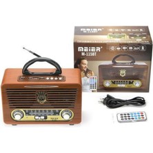 Şarjlı Nostaljik Radyo, Usb, Sd, Mp3, Bluetooth ile Çok Fonksiyonlu Tasarım