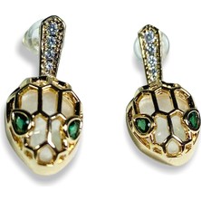 Sphere Jewelry Sallantılı Yılan Çelik Küpe