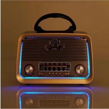 Nostaljik Tasarımlı Bluetooth Radyo USB Sd Kart Mp3 Çalar Müzik Kutusu