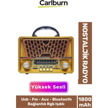 Yüksek Sesli Retro Nostalji Bluetooth ve USB Sd Kart Radyo Mp3 Müzik Kutusu