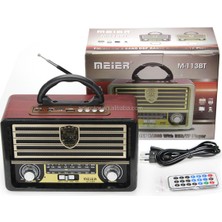 Nostaljik Radyo, Usb, Aux, Bluetooth, Uzaktan Kumanda ile Şık Tasarım