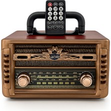 Nostalji Müzik Kutusu, Usb/sd/fm/bluetooth, Uzaktan Kumanda, Radyo, Mp3 Çalar