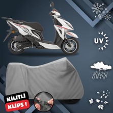 ULTRASHOP Mondial 125 Elegante Motosiklet Branda Su Geçirmez Motor Branda
