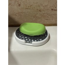 Odamdan Modern Çift Renkli Sabunluk - Su Tahliyeli ve Izgaralı Tasarım (9X12 Cm)