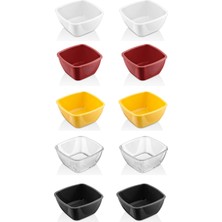 GastroPlast 10 Adet Kırılmaz Sosluk – Kahvaltılık, Reçellik, Meze ve Tatlı Servis Kabı | Isıya Dayanıklı Polikarbon Mini Kase | Ev ve Restoran Için