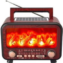 Nostaljik Radyo RT-754, Bluetooth, Fm, Usb, Tf, Aux, Şarjlı, Harika Ses