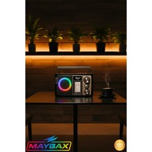 Nostaljik Radyo Bluetooth Hoparlör, Ahşap Görünüm, Usb, Fm, El Fenerli