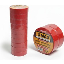 Dmax Profesyonel Elektrik Izolasyon Bandı - Kırmızı (19MM x 10 Adet)