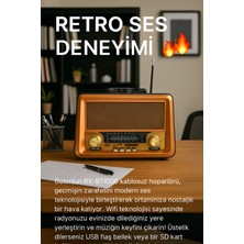 Nostaljik Tasarımlı Kablosuz Bluetooth Hoparlör, Zarif ve Pratik Ses Cihazı