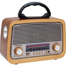 Nostaljik Tasarımlı Bluetooth Mp3 Çalar, Fm Radyo ve Çoklu Bağlantı