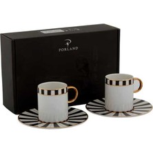 Porland 4'lü Türk Kahvesi Fincanı Takımı 2 Kişilik