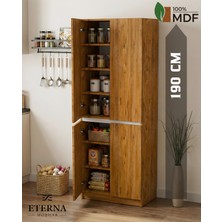 Eterna Mobilya 4 Kapaklı Çok Amaçlı Dolap | Mutfak Dolabı | Kiler Dolabı | Erzak Dolabı