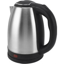 Go İthalat Crown CRW-7102 1500W 1.8 Litre Lüks Çelik Su Isıtıcı Kettle Inox (5263)