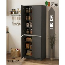 Eterna Mobilya 4 Kapaklı Çok Amaçlı Dolap | Mutfak Dolabı | Kiler Dolabı | Erzak Dolabı
