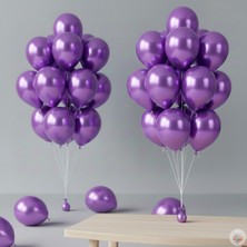 Joyane Metalik Mor Balon 20 Adet 11" 28CM Parti ve Doğum Günü Balonu