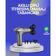 Zero Land Sptrns Portatif Şarjlı Masaj Tabancası 4 Başlık Derin Doku Masaj Aleti