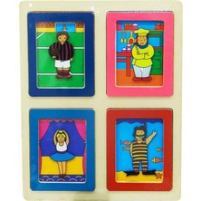 NW NessiWorld Ahşap Resimli Zeka Oyunu