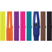 Teknofone Tüm Cep Telefonu Modelleri ile Uyumlu iPhone Pocket Issey Mıyake Uyumlu Örgü Çapraz Telefon Çantası Askısı 80CM