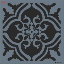 Verto Rich Kr 1505 Fayans Stencil 30X30 cm