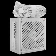 Verto Rampage RMP-650-80PB 650W 80+ 14CM Fan Power Supply (Beyaz)