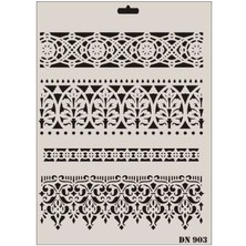 Verto Rich Dantel Seri DN903 Stencil 35X25 cm