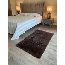 Doğuş Peluş Halı Tavşan Kahverengi Yumuşak Dokulu Peluş Halı Dikdörtgen