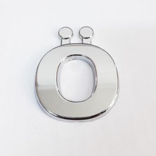 Verto Cemax Ö Harfi  3,75 cm Krom Yapışkanlı