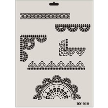 Verto Rich Dantel Seri DN919 Stencil 35X25 cm