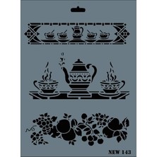 Verto Rich New Seri N-143 Stencil 35X25 cm