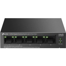 Verto Tp-Lınk Litewave 4 Port LS105GP 10/100/1000 Gigabit Poe Switch (65W) Metal Kasa