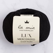 La Mia Lux Mercerized Cotton Siyah El Örgü Ipi - 1 - 33741