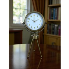 Zentime Eskitme Vintage Üç Ayaklı Masa Saati