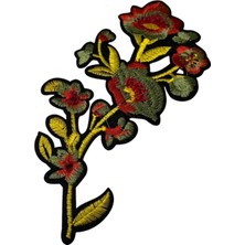 Aplike Ütü Ile Yapışan Büyük Çiçek Sarı Arma 12X6 cm