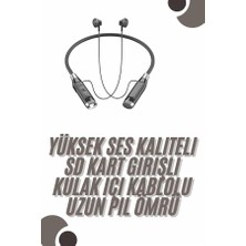 Verto 120 Saat Bluetooth Kulaklık Kablolu Boyun Askılı Sd Kart Girişli Anc Özellikli