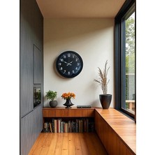 Zentime 40 cm Siyah Şık Duvar Saati