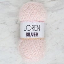 Loren Silver Toz Pembe El Örgü Ipi - RS0062 - 34072