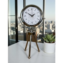 Zentime Krom Şık Üç Ayaklı Masa Saati