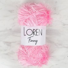 Loren Furry Pembe El Örgü Ipi - RF014 - 34049