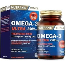 Starseven Nutraxin Vitals Omega-3 2500 Mg 30 Kapsül Takviye Edici Gıda