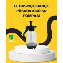 Teknomiy Pompalı Köpük Püskürtücü 2 Litre Dayanıklı Manuel Basınçlı Yıkama Şişesi