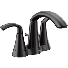 Starseven Moen 6172BL Glyde Iki Saplı Yüksek Ark Ortaya Seti Banyo Musluğu, Mat Siyah
