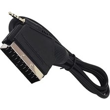 Starseven 3.5 mm Stereo Erkek/scart Kablo 1.2 Metre Scart To 3.5mm Uzun Jack Uydu Alicisi Av Kablo