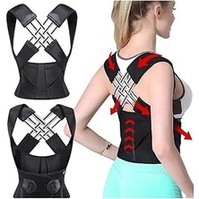 Starseven Dik Duruş Korsesi Yeni Nesil Beden Ayarlı Kadın - Erkek Kamburluk Önleyici Dik Duruş Korsesi