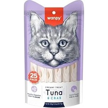 Starseven Wanpy Ton Balıklı&amp;yengeçli 25 * 14 gr Krema Kedi Ödülü