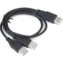 Starseven Lunatic 2249 USB 70 cm Y Kablo Harici HDD Hard Disk Power Data Kablosu USB 2.0 Y Kablo Harici HDD H