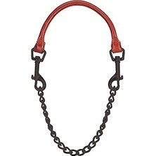 Starseven Weaver Hayvancılık Deri ve Zincir Keçi Yaka, Kestane, 50 cm